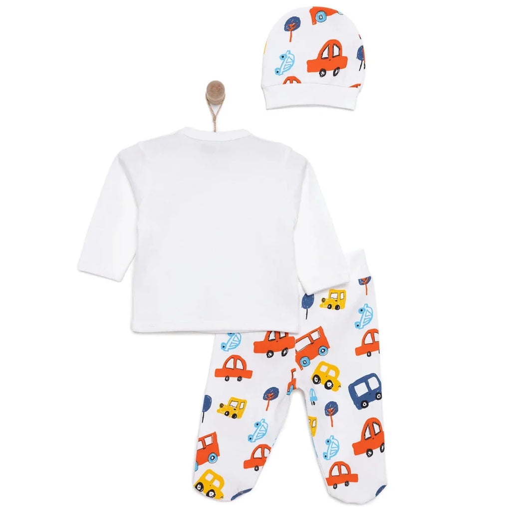 HelloBaby Newborn Baby Boy Set - Ecru