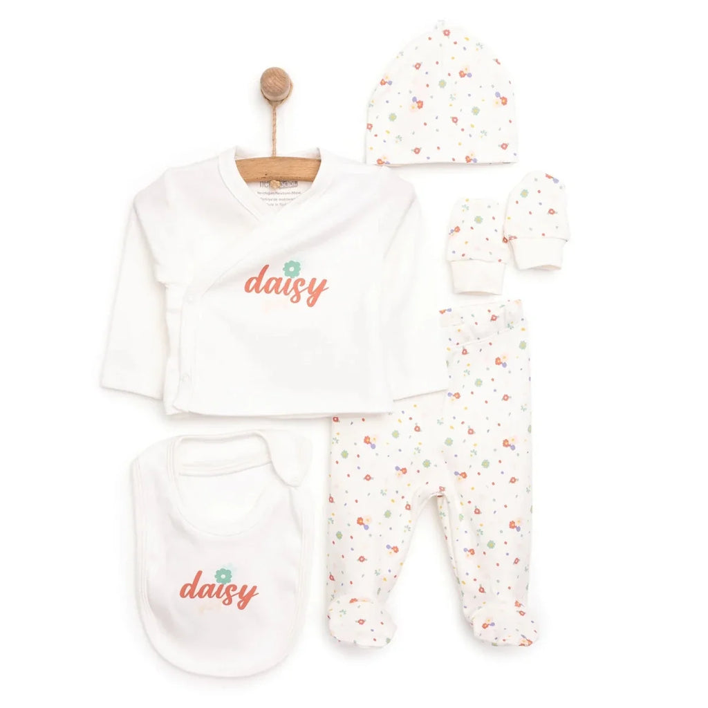 HelloBaby Newborn 5 pcs Starter Set - Ecru