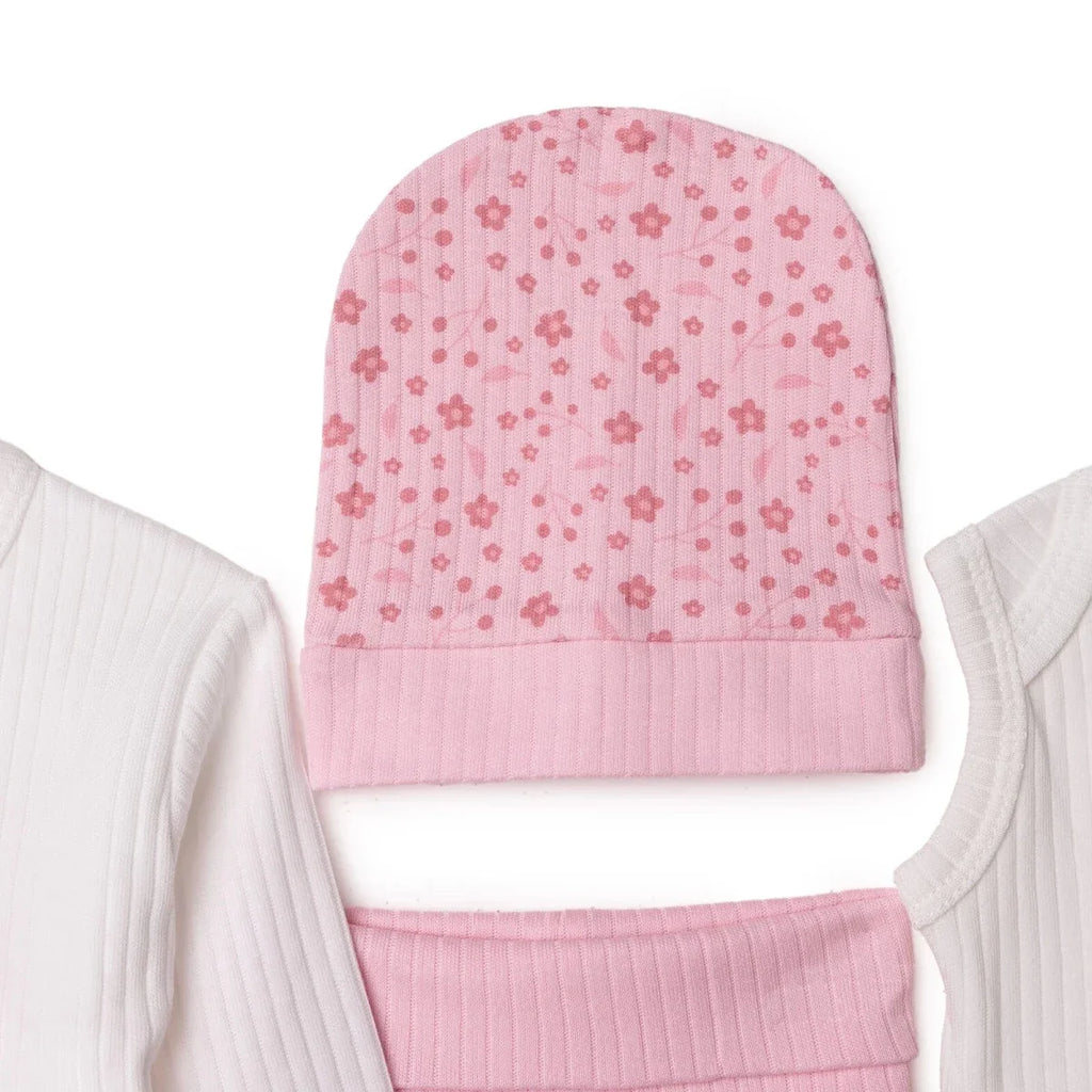 Tiffany 100% Cotton Tiny Baby Set - Ecru