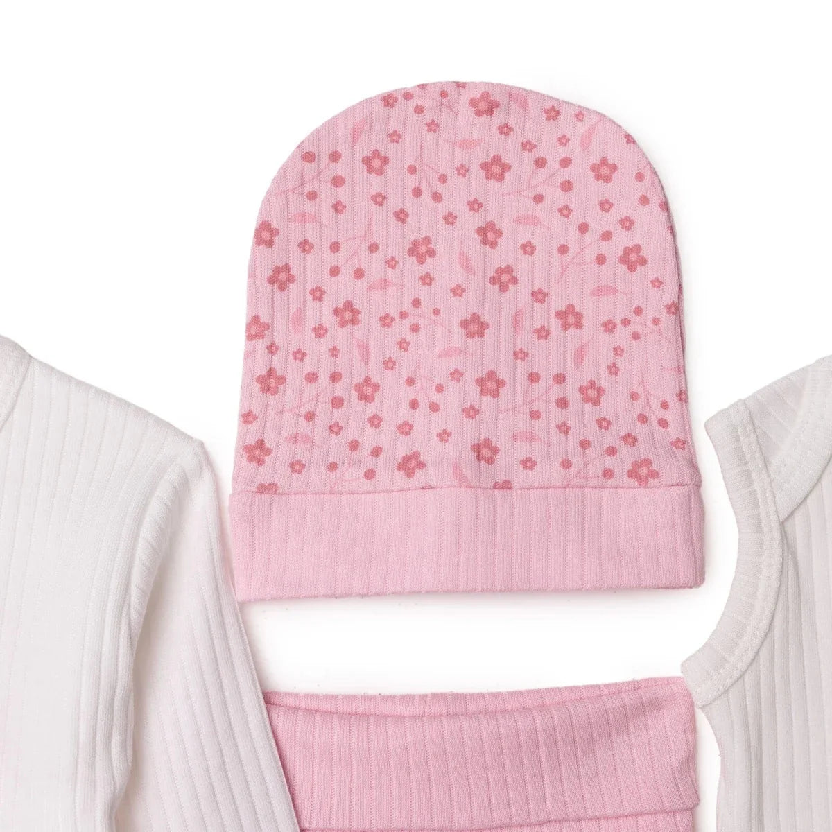 Tiffany 100% Cotton Tiny Baby Set - Ecru