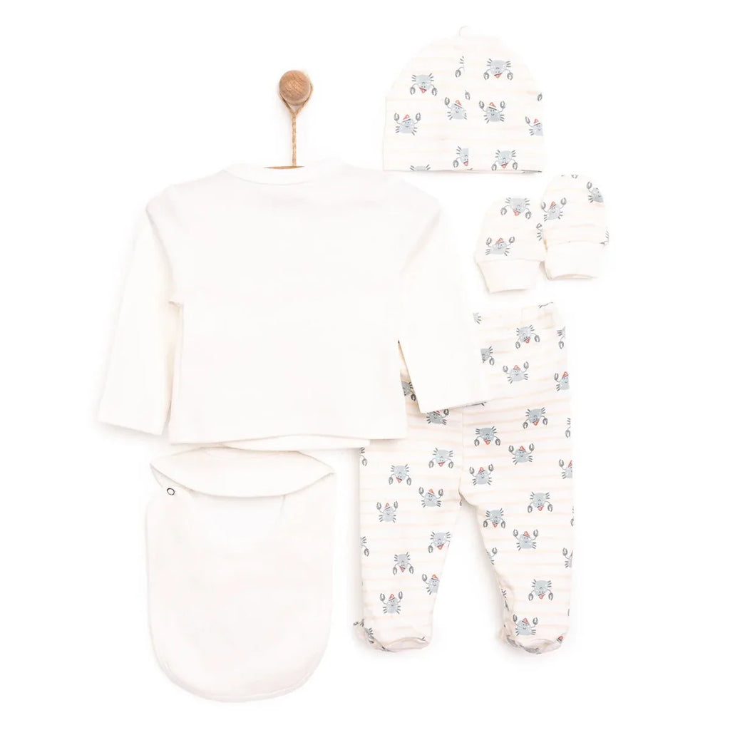 HelloBaby Newborn 5 pcs Starter Set - Ecru