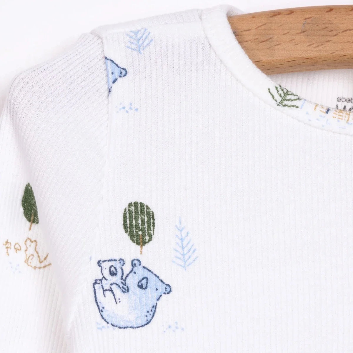 HelloBaby Boy Long Sleeve Pyjamas Set - Ecru