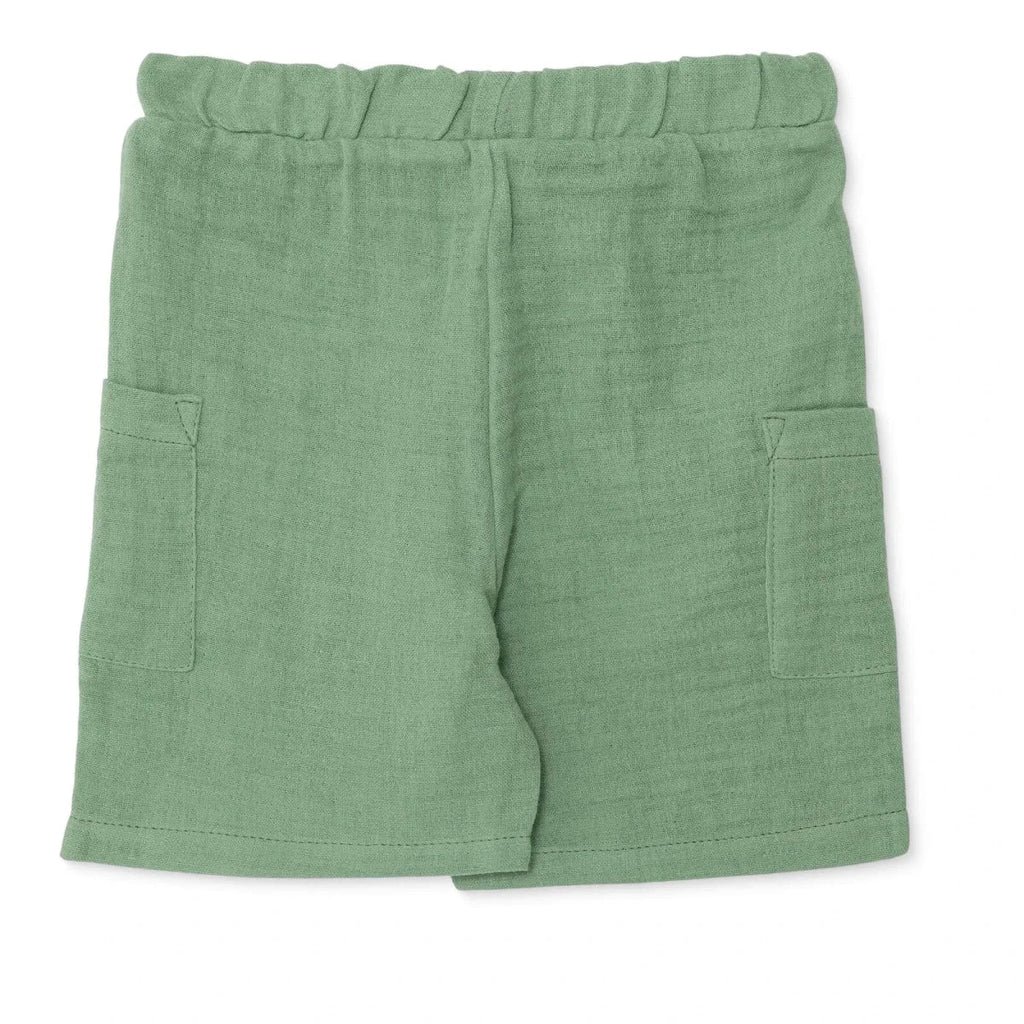 HelloBaby Boys Muslin Shorts - Khaki