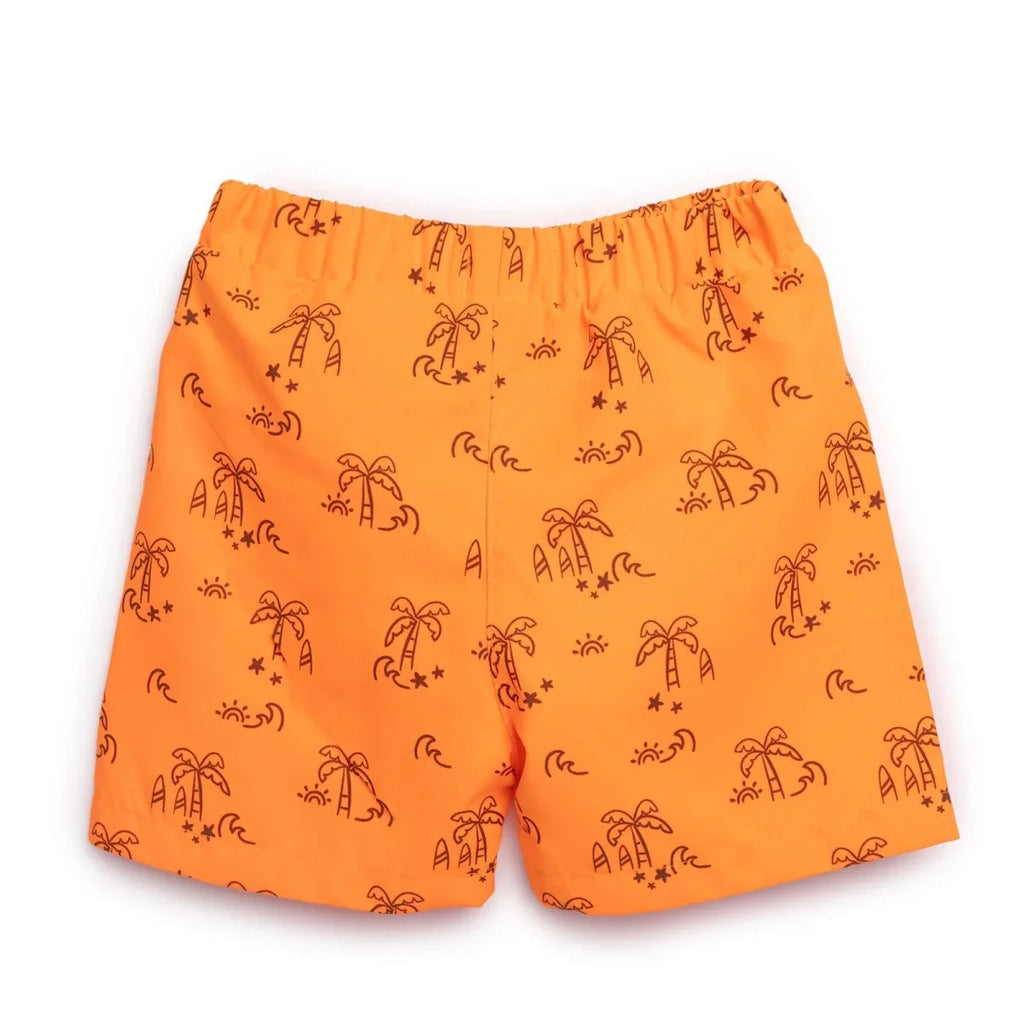 HelloBaby Boy Shorts Swimsuit - Orange