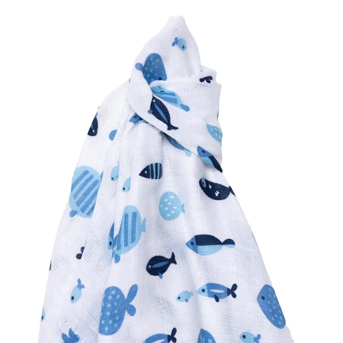 Mollia Unisex 100% Cotton Muslin Blanket 80x100 cm - Blue