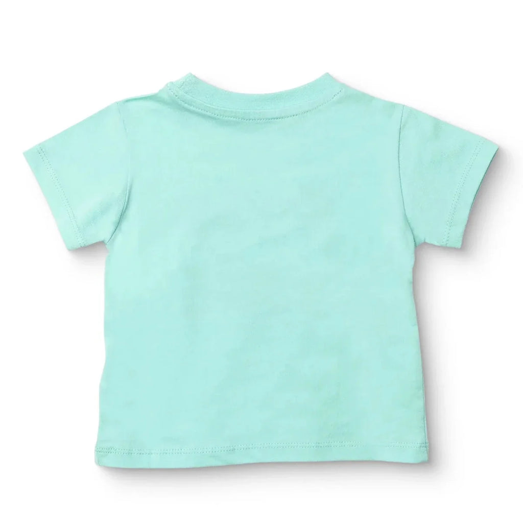 HelloBaby Boys T-shirt Beach Print Crew Neck Short Sleeve - Multicolour