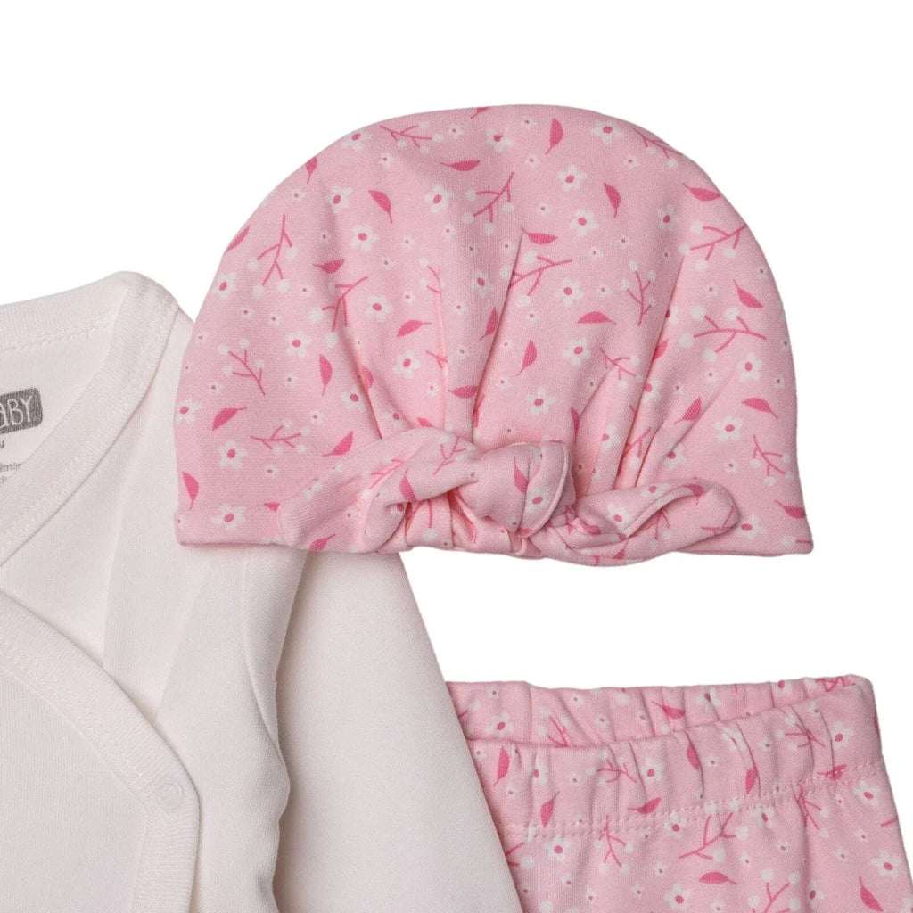 HelloBaby Newborn Body-Hat-Footed Bottom - White