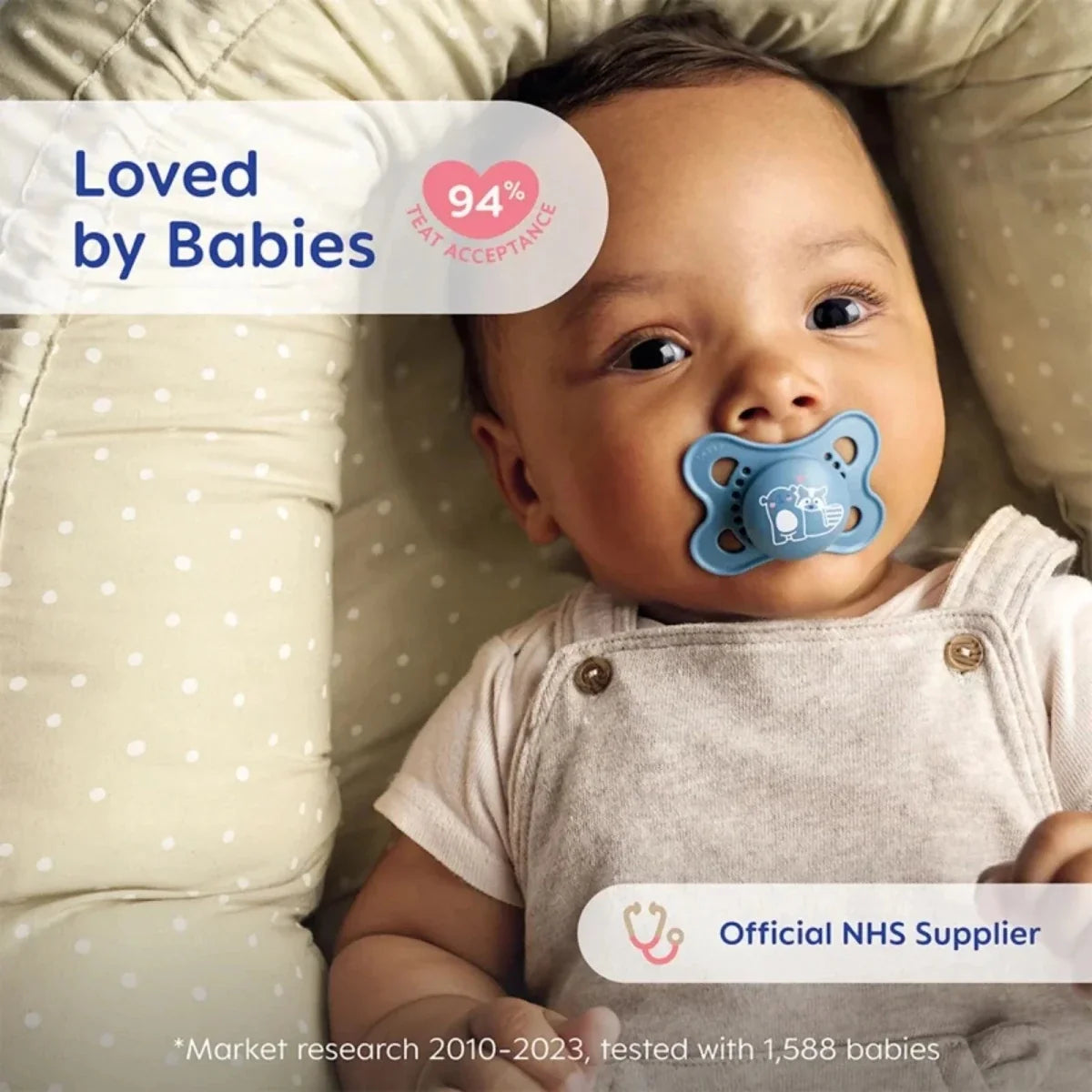 MAM Original Soother 0-6 months Pack of 2 - Blue