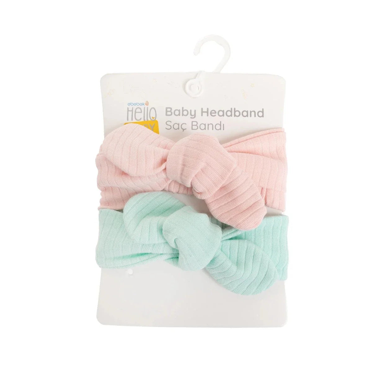 HelloBaby Baby Girl 2 Pcs  Hair Bands - Light Pink