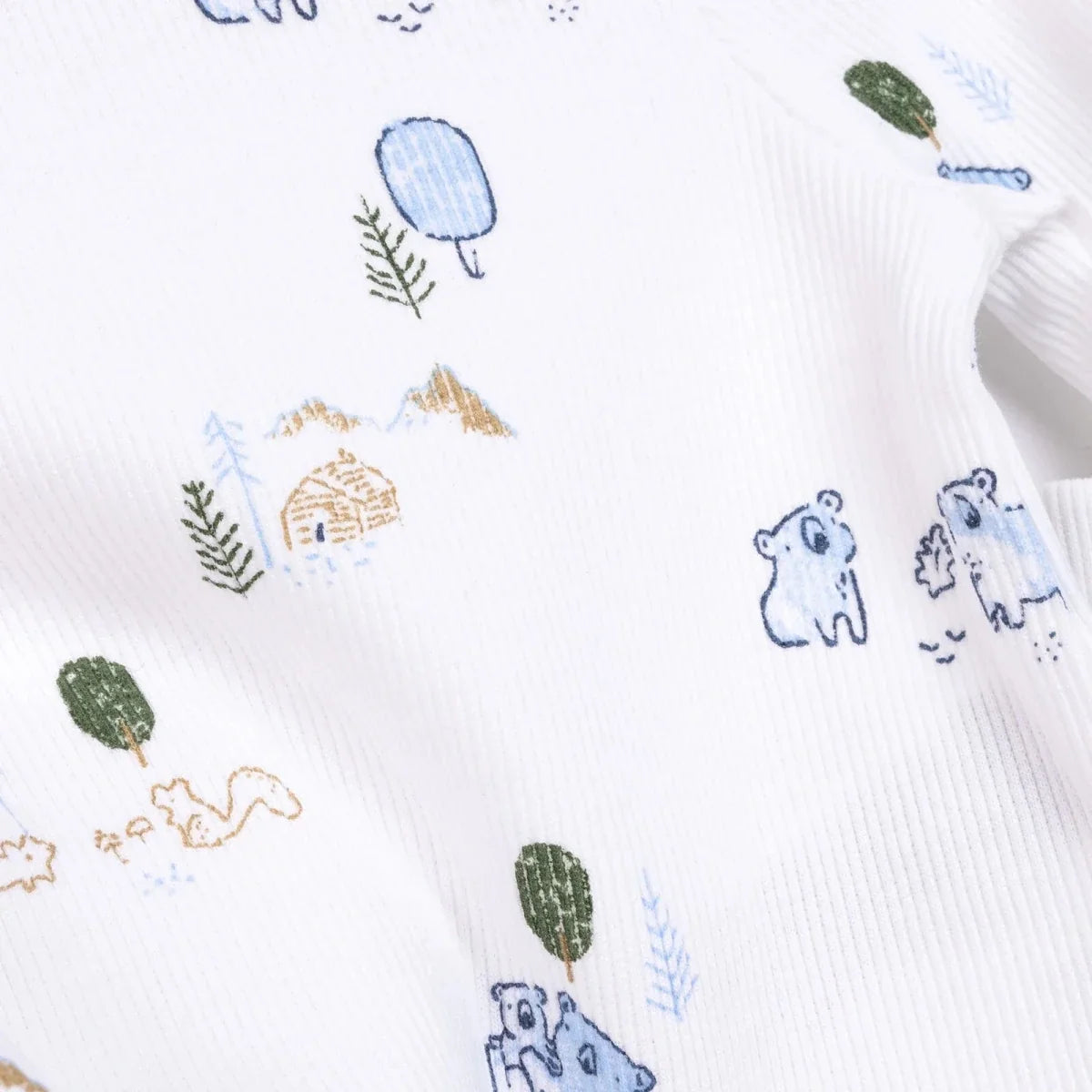 HelloBaby Boy Long Sleeve Pyjamas Set - Ecru