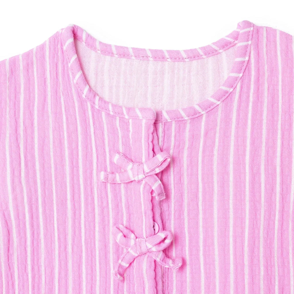 HelloBaby Girls Blouse & Shorts Set Ditsy Flower Crew Neck Short Length Short Sleeve - Pink Printed