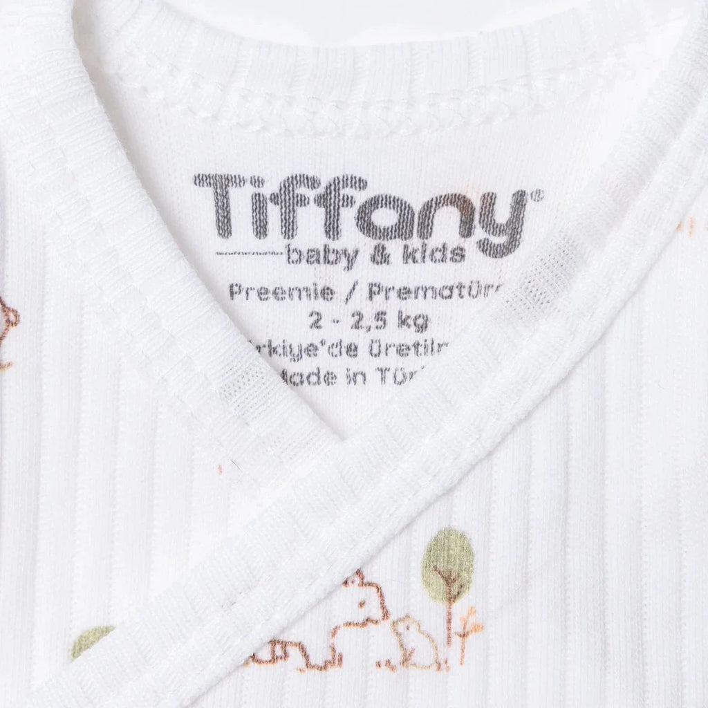 Tiffany 100% Cotton Tiny Baby Set - Ecru