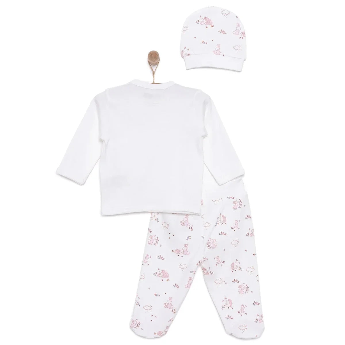 HelloBaby Newborn Baby Girl Set - Ecru