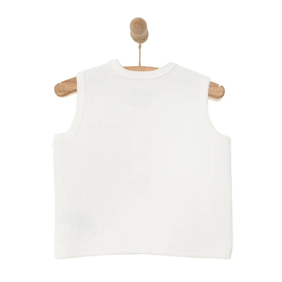 HelloBaby Girl Quilted Vest - Ecru