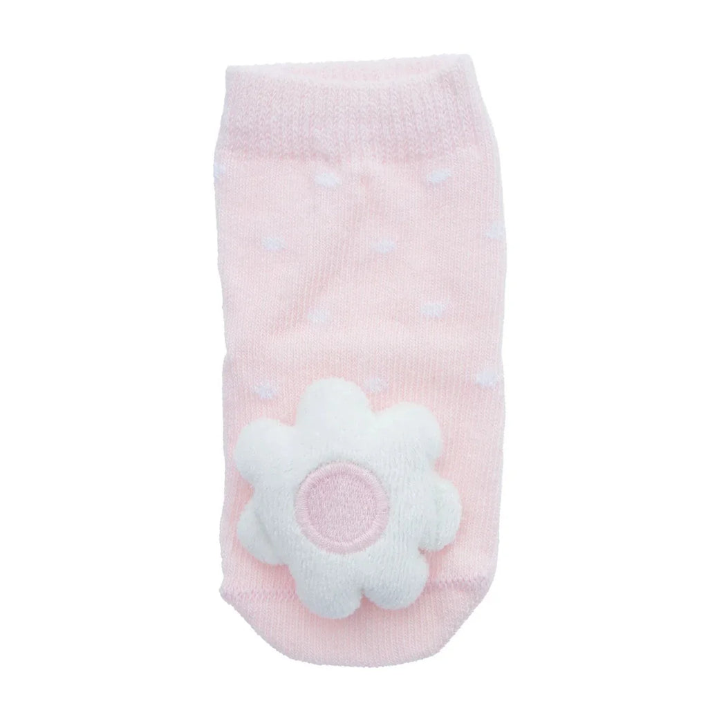 HelloBaby Girls Playful Socks Flower - Pink