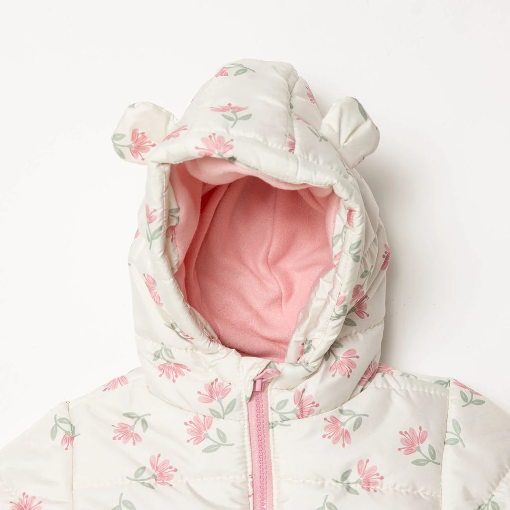 HelloBaby Floral Printed Girl Coat - Printed