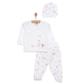 HelloBaby Newborn Baby Girl Set - Ecru
