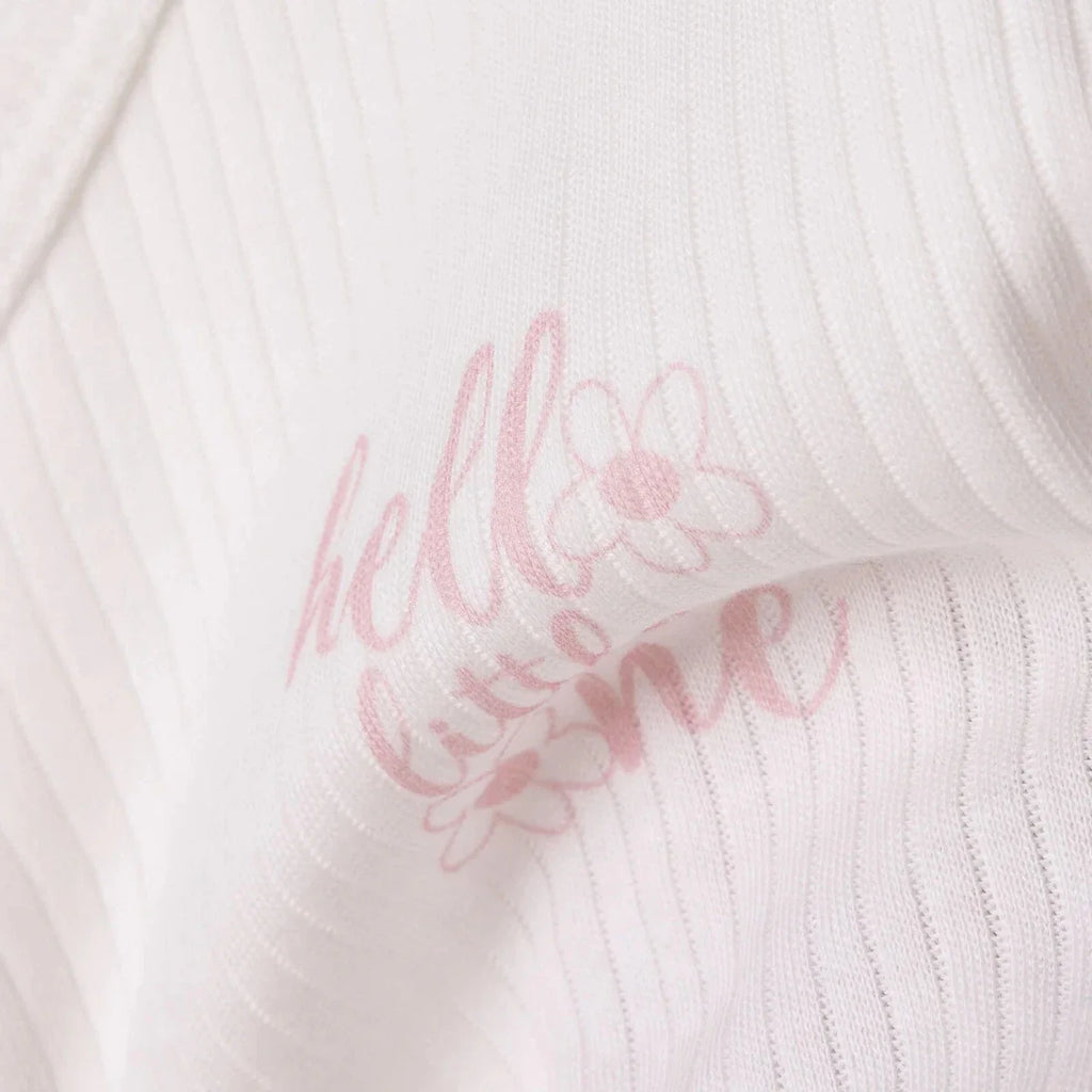 Tiffany 100% Cotton Tiny Baby Set - Ecru