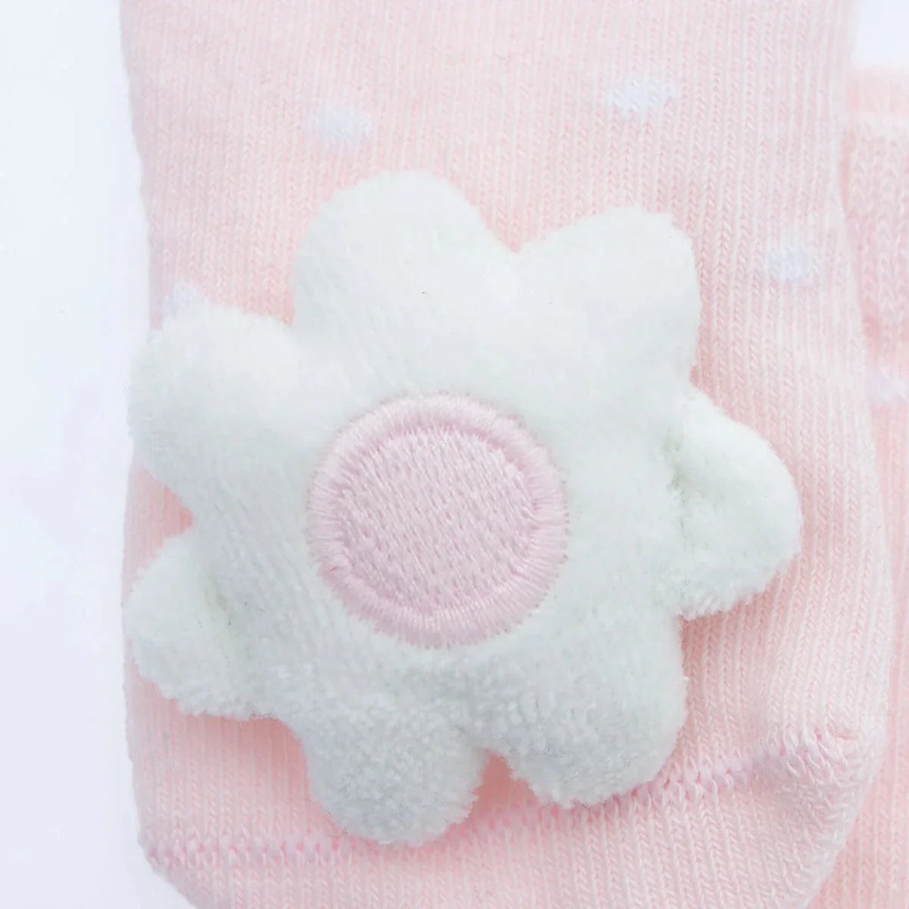HelloBaby Girls Playful Socks Flower - Pink