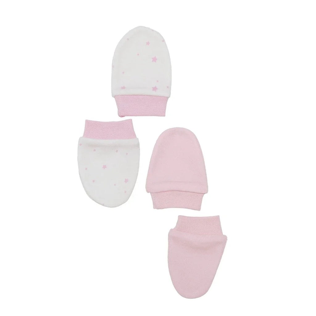 HelloBaby Newborn Mittens - Light Pink