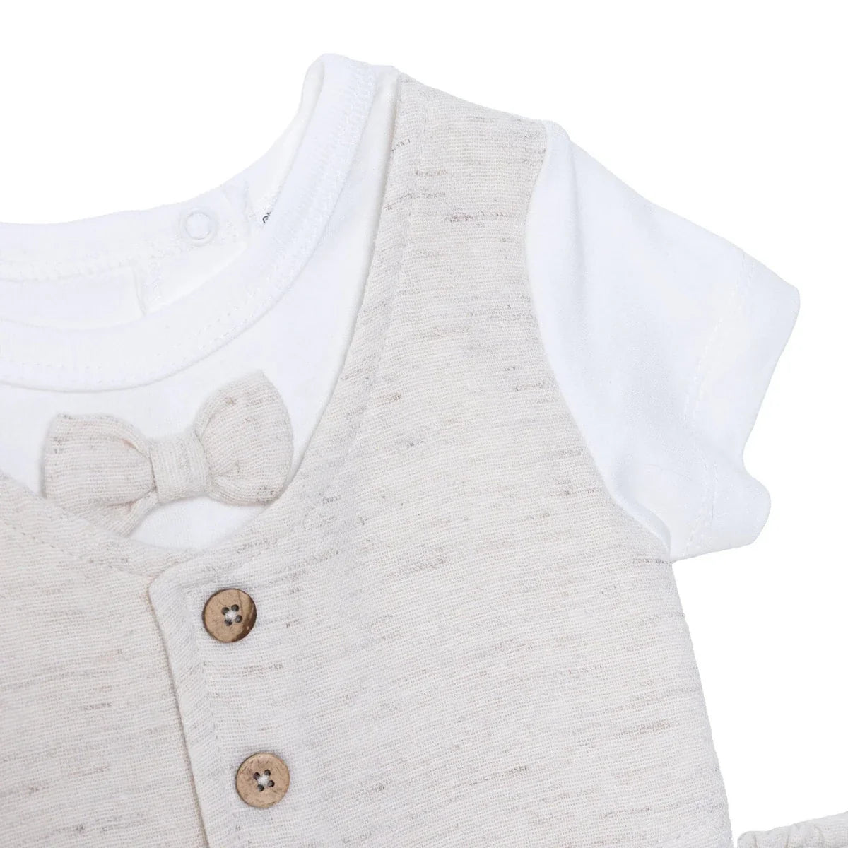 HelloBaby Boys Ceremony Muslin Outfit - Beige