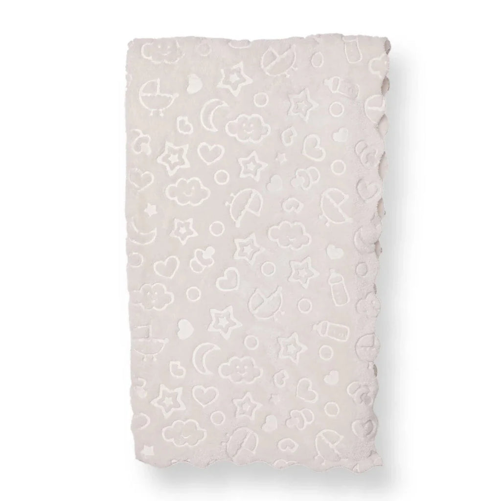 Little Dreams Unisex Plush Blankets - Ecru