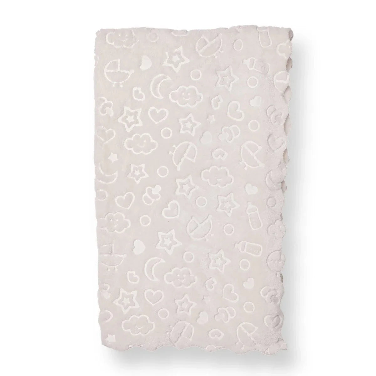 Little Dreams Unisex Plush Blankets - Ecru