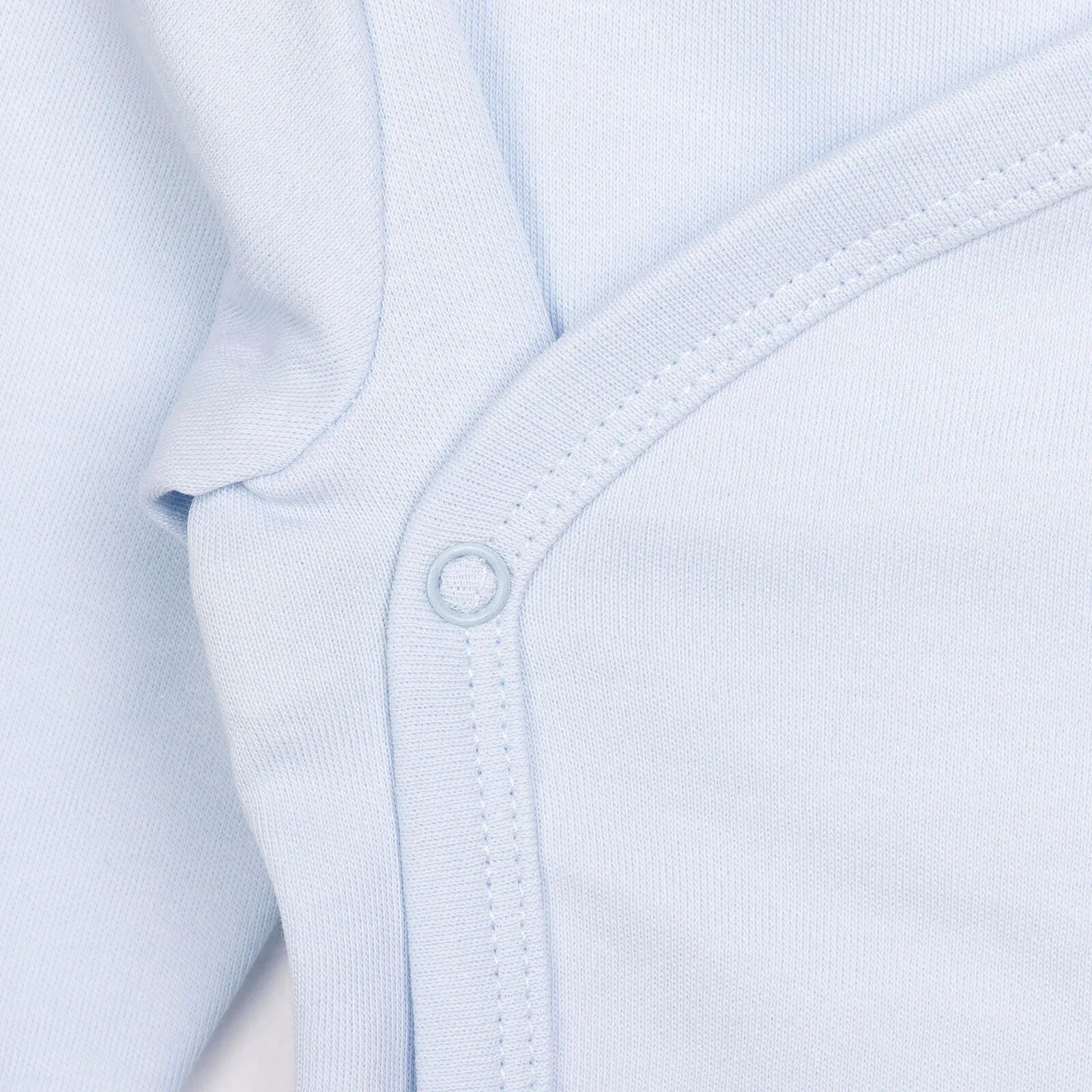 HelloBaby Newborn Organic Wrapover Top-Hat - Blue
