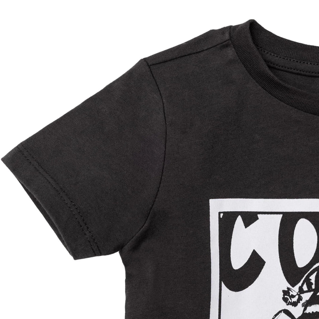 HelloBaby Boys T-Shirt & Trousers Set Bear Print Cool Boy Crew Neck Full Length Short Sleeve - Anthracite