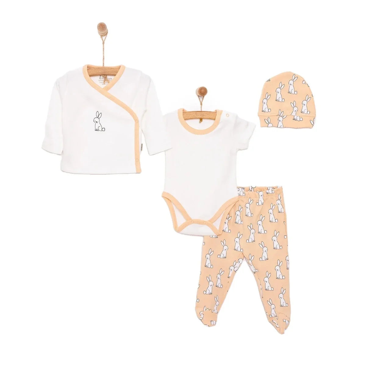 Bebbek Baby Boy 5 Pcs Newborn Starter Set - Ecru