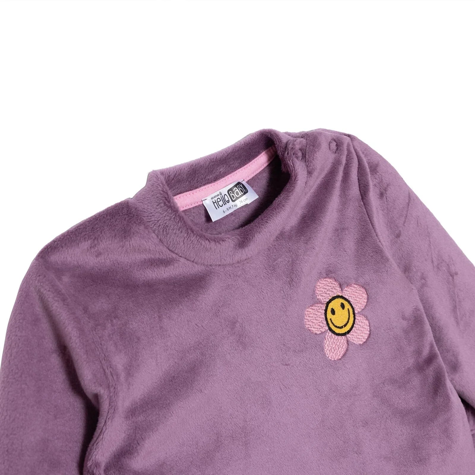HelloBaby Velvet Pyjamas - Purple