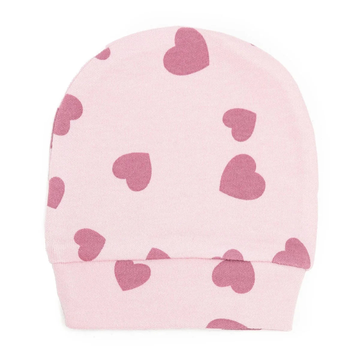 HelloBaby Girls Body-Footed Bottom-Hat Heart Crew Neck Long Leg Long Sleeve - Pink
