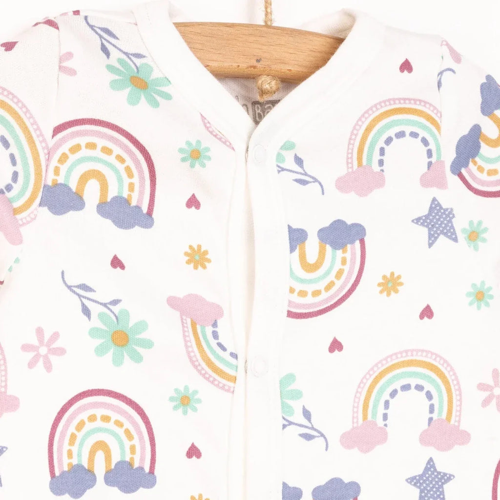 HelloBaby Baby Girl Jumpsuit-Body-Hat - Ecru