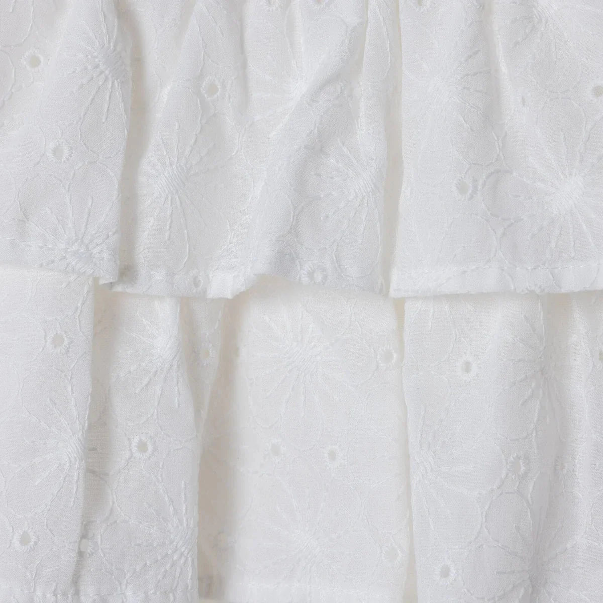 HelloBaby Girls Dress Berry Belle Peter Pan Collar Short Sleeve - White