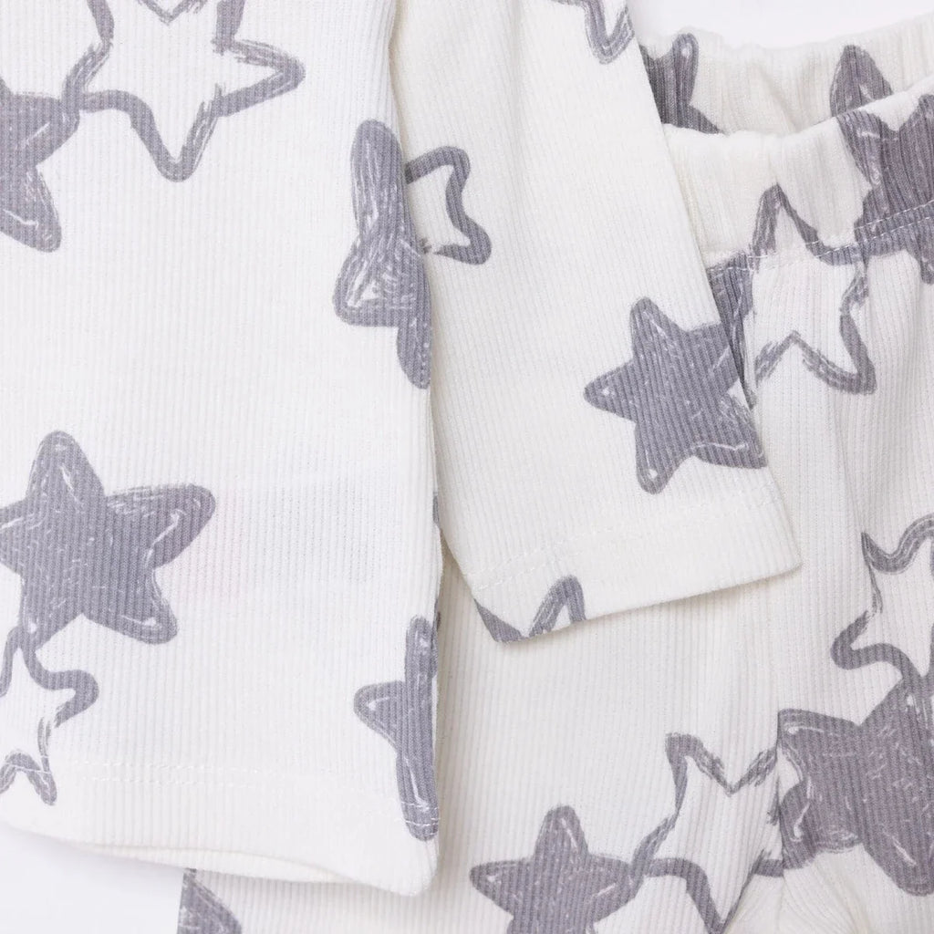 HelloBaby Boy Long Sleeve Pyjamas Set - Ecru