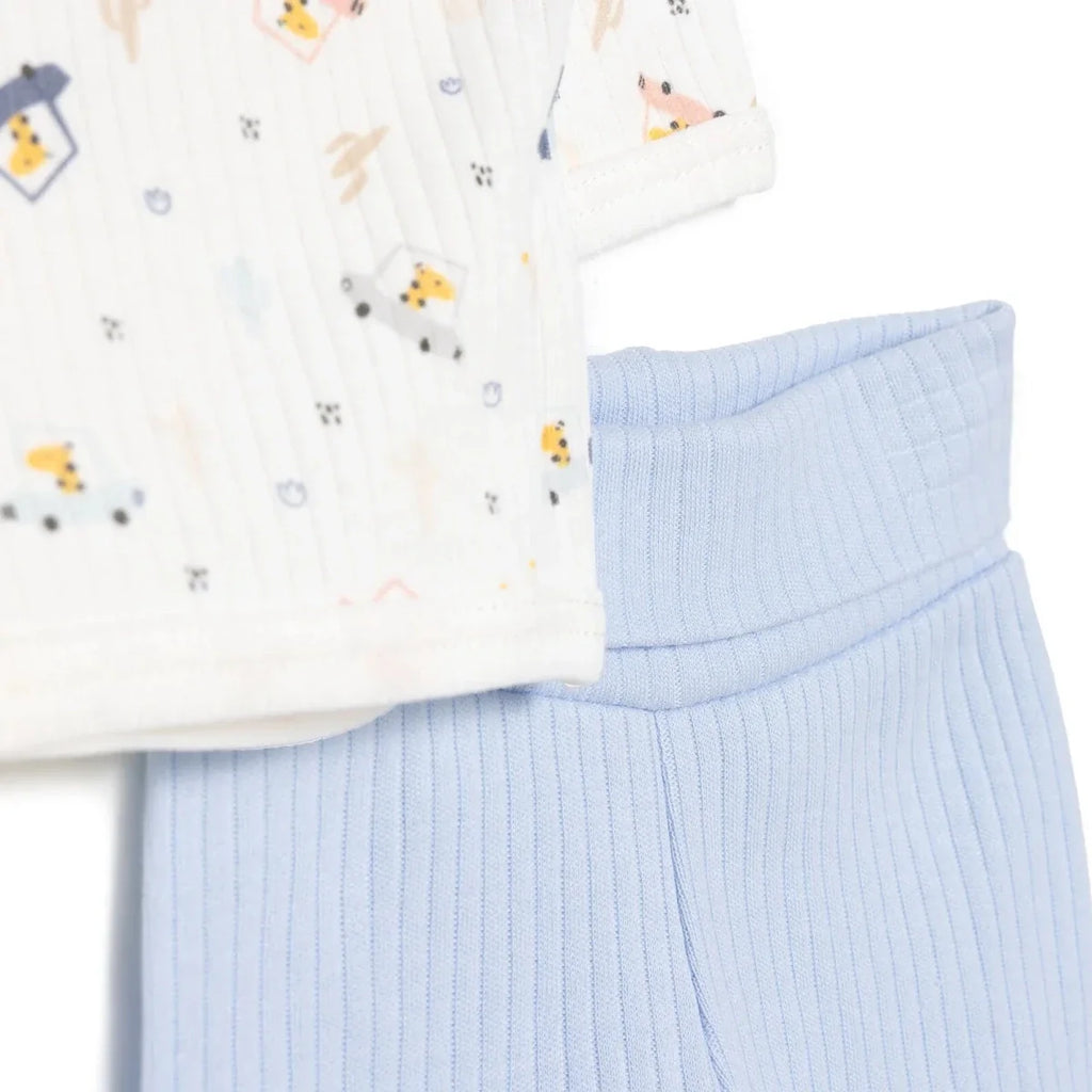 Tiffany 100% Cotton Tiny Baby Set - Ecru