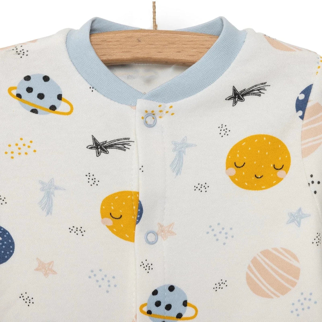 HelloBaby Newborn Boy Jumpsuit - Ecru