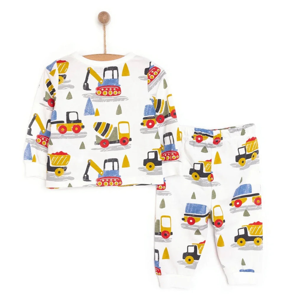 HelloBaby Baby Boy Long Sleeve Pyjamas Set - Ecru