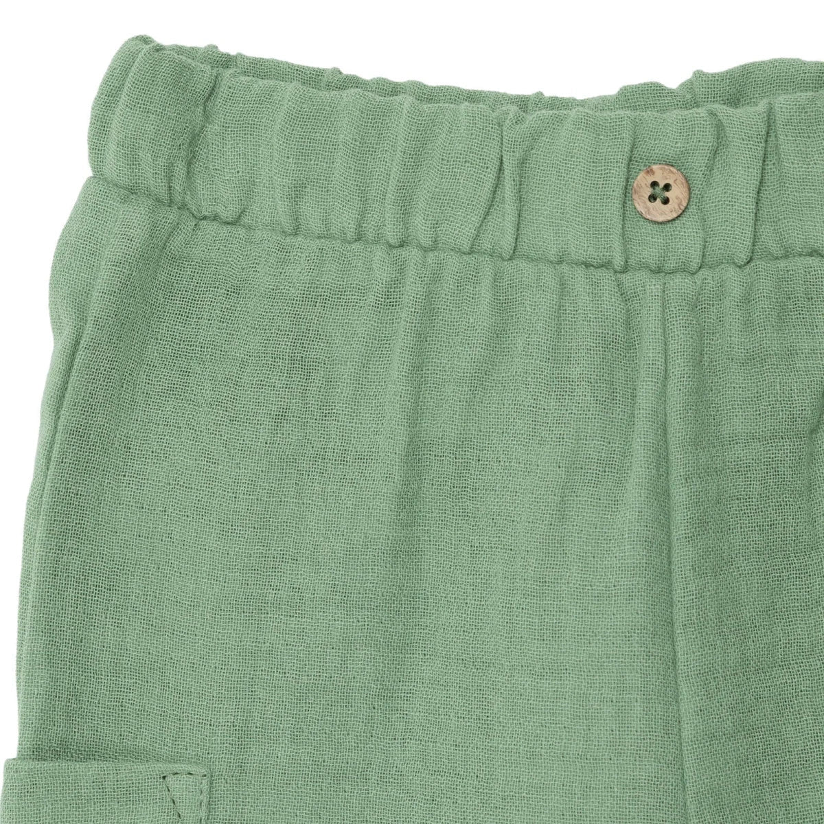 HelloBaby Boys Muslin Shorts - Khaki