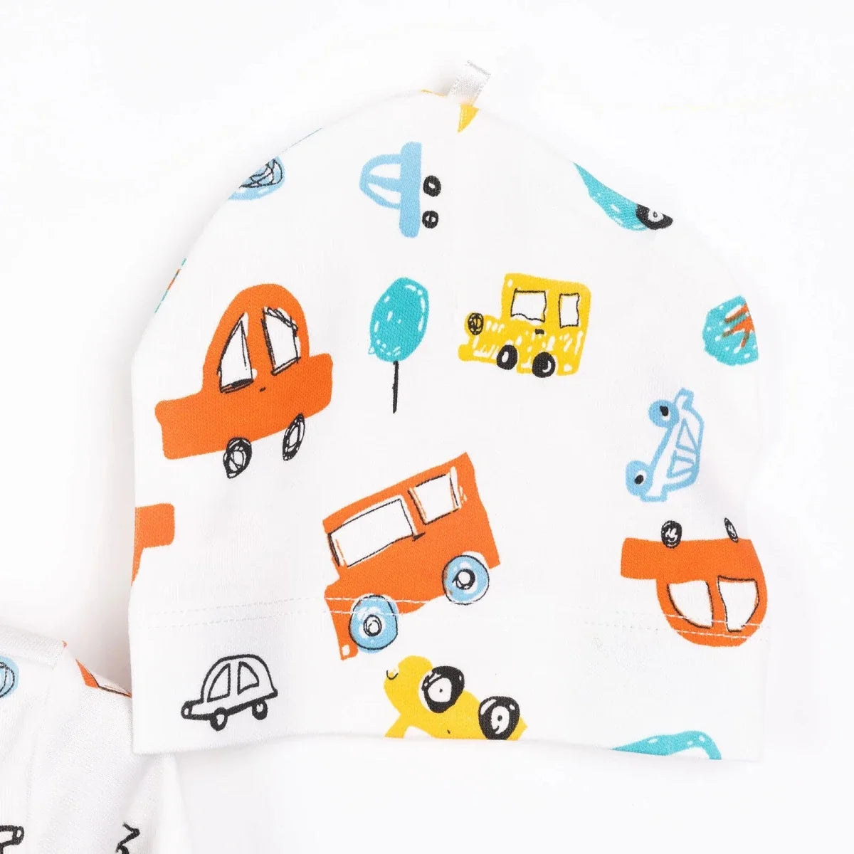 HelloBaby Boy Wrapover Top-Hat-Footed Bottom - Ecru
