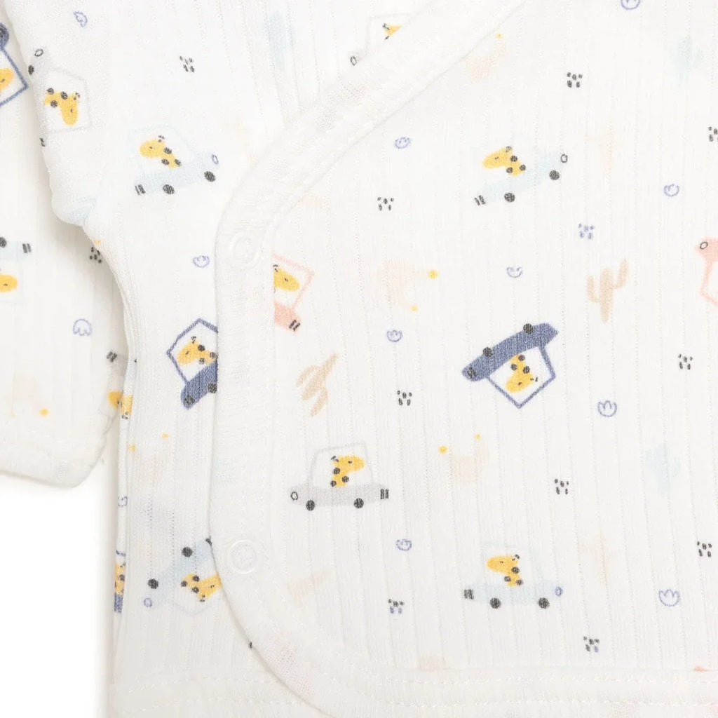 Tiffany 100% Cotton Tiny Baby Set - Ecru