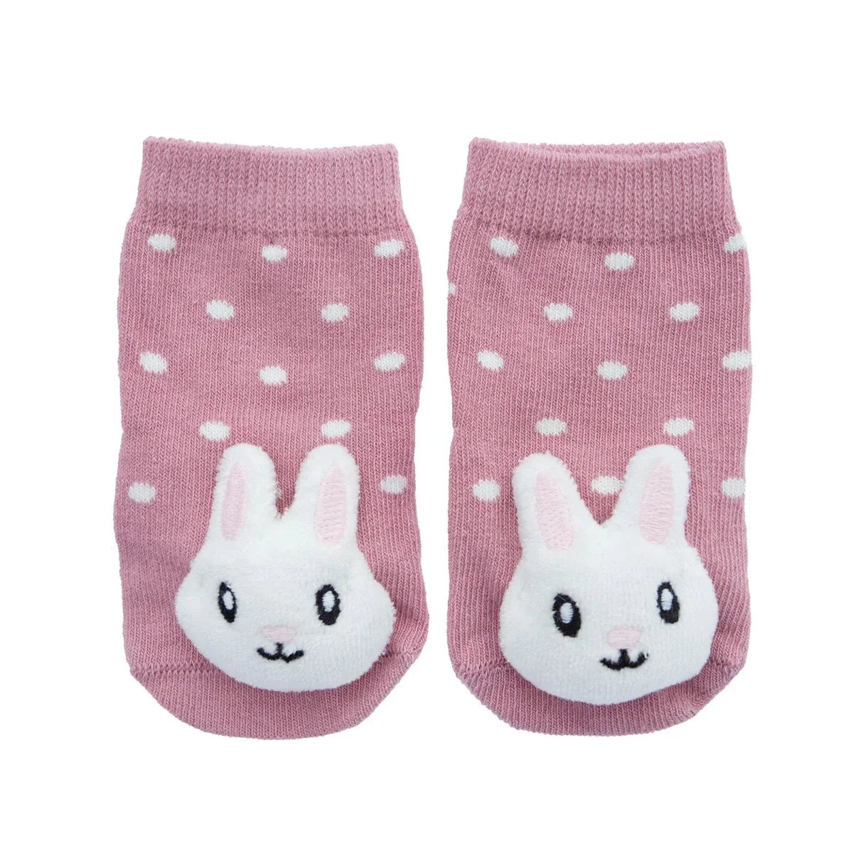 HelloBaby Girls Playful Socks Animal - Pink