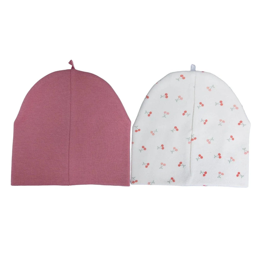 Little Plane Girls 2-Pack Hat Cherry - Light Rose