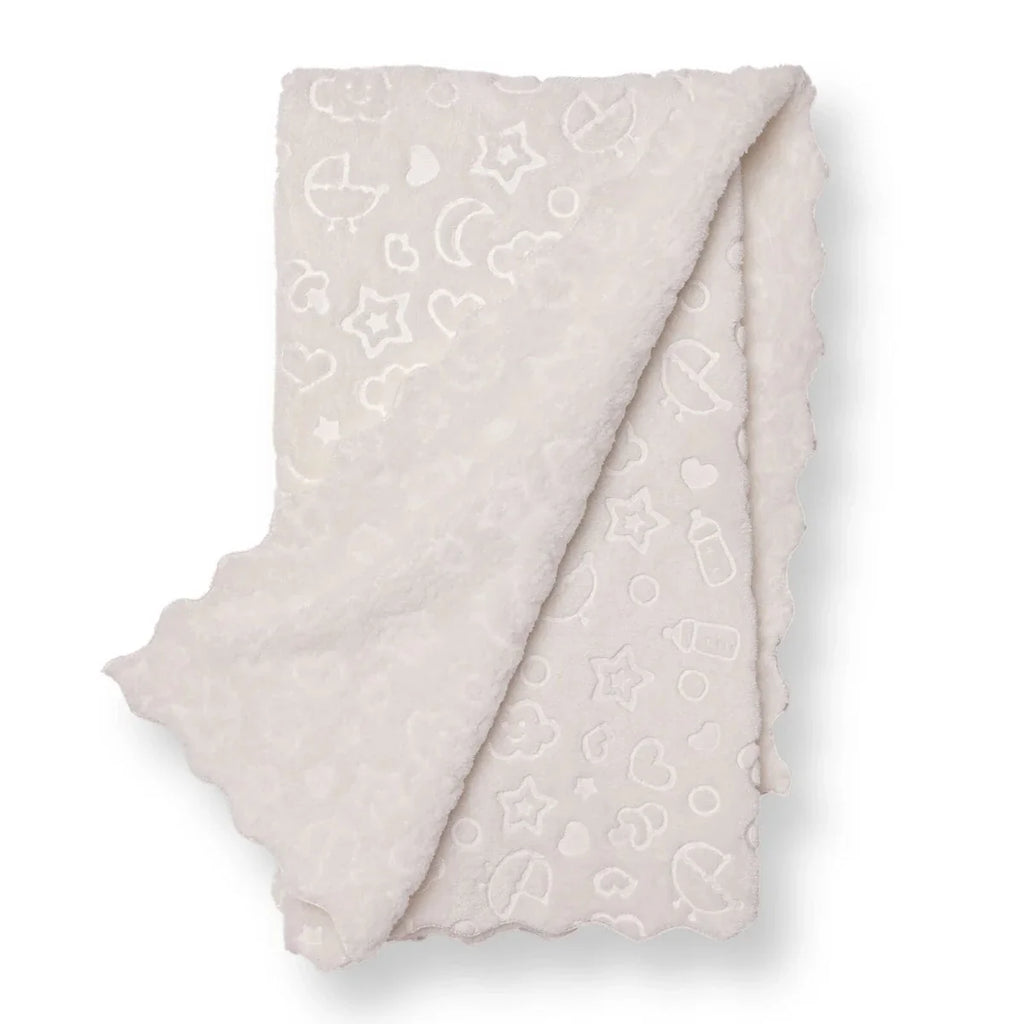 Little Dreams Unisex Plush Blankets - Ecru