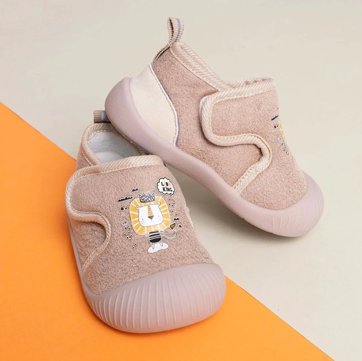 HelloBaby Boys First Step Shoes - Light Brown