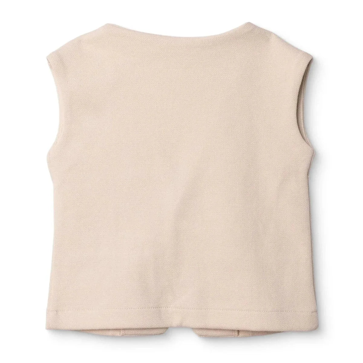 HelloBaby Boys Waistcoat Buttoned Smart Line V-Neck Sleeveless - Ecru