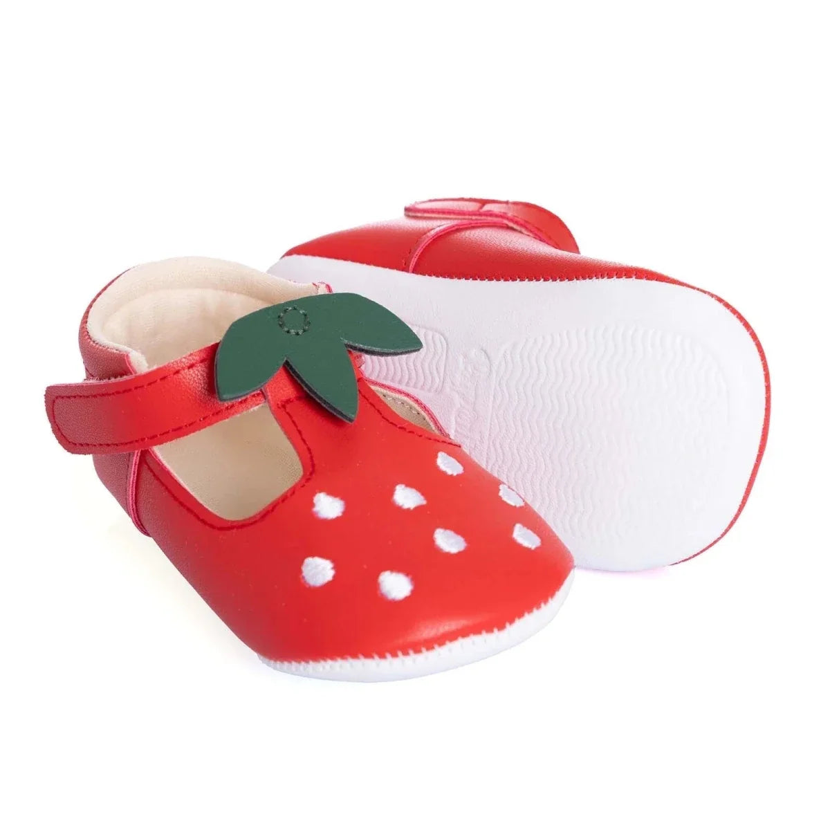 Papulin Girls Pre-Walker Shoes - Red