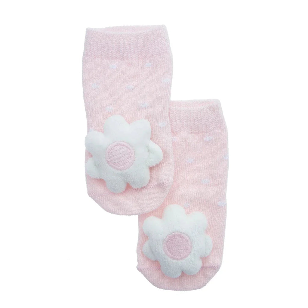 HelloBaby Girls Playful Socks Flower - Pink