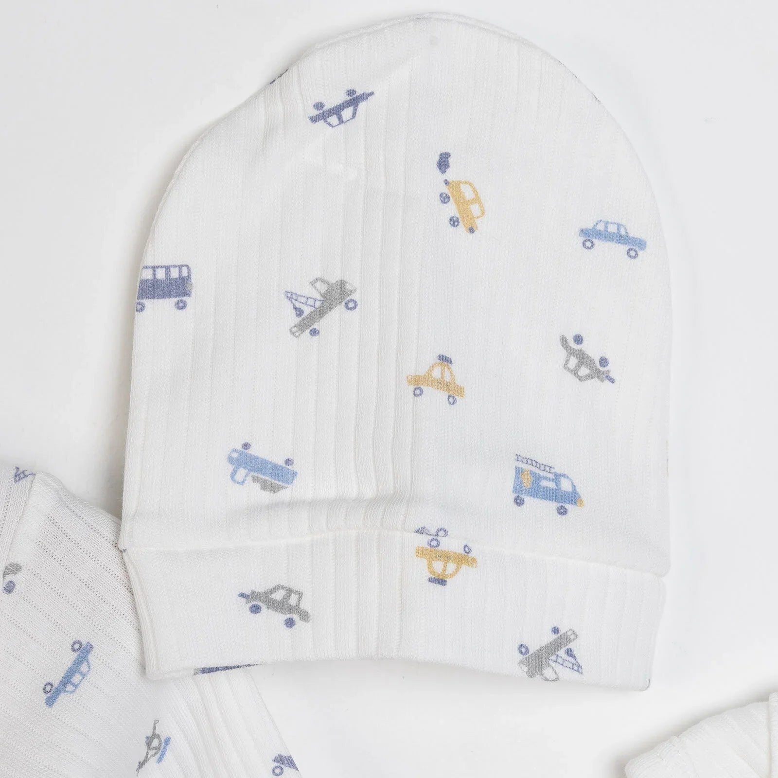 Tiffany 100% Cotton Tiny Baby Set - Ecru