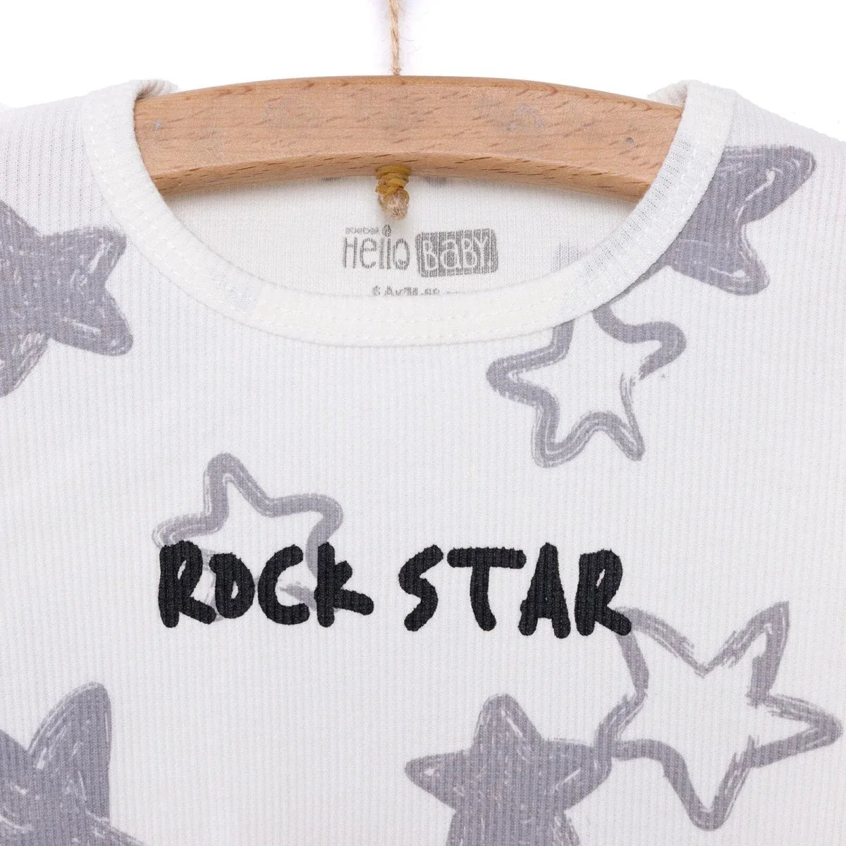 HelloBaby Boy Long Sleeve Pyjamas Set - Ecru
